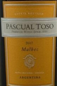 帕斯庫爾托索馬爾貝克紅葡萄酒(Pascual Toso Malbec, Maipu, Argentina)