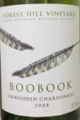 森林山酒莊布布克鷹鸮未經(jīng)桶陳霞多麗干白葡萄酒(Forest Hill Vineyard Boobook Unwooded Chardonnay, Great Southern, Australia)