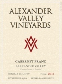 亞歷山大谷韋澤爾家庭園品麗珠干紅葡萄酒(Alexander Valley Vineyards Wetzel Family Estate Cabernet Franc, Sonoma County, USA)