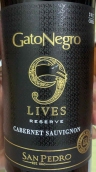 圣派德羅酒莊黑貓九命珍藏赤霞珠紅葡萄酒(San Pedro Gato Negro 9 Lives Reserve Cabernet Sauvignon, Central Valley, Chile)