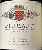 博伊爾-馬蒂露酒莊泰勒（默爾索村）白葡萄酒(Boyer-Martenot Les Tillets, Meursault, France)
