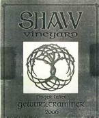 Shaw Vineyard Gewurztraminer, Finger Lakes, USA