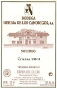 德埃薩卡諾尼戈索利多陳釀干紅葡萄酒(Bodega Dehesa de Los Canonigos Solideo Crianza, Ribera del Duero, Spain)