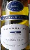 朗里奇酒莊白詩南白葡萄酒(Longridge Chenin Blanc, Stellenbosch, South Africa)