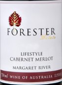 森木酒莊生活方式赤霞珠-梅洛混釀紅葡萄酒(Forester Estate Lifestyle Cabernet - Merlot, Margaret River, Australia)