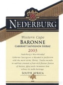 尼德堡男爵夫人紅葡萄酒(Nederburg Baronne, Western Cape, South Africa)