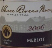 三河酒莊梅洛干紅葡萄酒(Three Rivers Winery Merlot, Walla Walla Valley, USA)