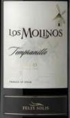 索萊斯莫里諾斯丹魄紅葡萄酒(Felix Solis Los Molinos Tempranillo, Valdepenas, Spain)