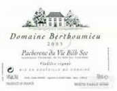 Domaine Berthoumieu Blanc Sec Vieilles Vignes, Pacherenc du Vic-Bilh, France