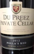 杜佩雷私人珍藏干紅葡萄酒(Du Preez Private Cellar Polla's Red, Breedekloof, South Africa)