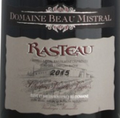 博密斯特拉老藤红葡萄酒(Domaine Beau Mistral  Vieilles Vignes Rasteau, France)