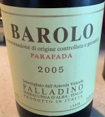 帕拉迪诺酒庄巴罗洛红葡萄酒(Palladino Parafada, Barolo DOCG, Italy)