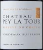 貝爾拉圖酒莊珍藏古堡紅葡萄酒(Chateau Pey La Tour Reserve du Chateau, Bordeaux Superieur, France)