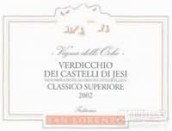 Fattoria San Lorenzo Vigna delle Oche Verdicchio dei Castelli di Jesi Classico Superiore, Marches, Italy