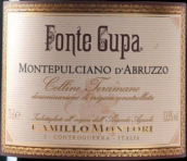 卡米洛·蒙托利酒莊豐特庫帕珍藏蒙特布查諾紅葡萄酒(Camillo Montori Fonte Cupa Montepulciano d'Abruzzo Colline Teramane Riserva DOCG, Abruzzo, Italy)