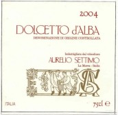 Aurelio Settimo Dolcetto d'Alba, Piedmont, Italy