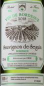 塞甘堡長相思干白葡萄酒(Chateau de Seguin Sauvignon de Seguin, Bordeaux Superieur, France)