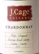 凱奇酒莊霞多麗干白葡萄酒(J. Cage Cellars Chardonnay, Russian River Valley)