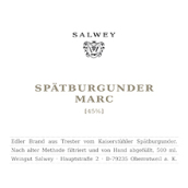 薩爾維酒莊黑皮諾果渣白蘭地(Weingut Salwey Spatburgunder Marc Edelbrand, Baden, Germany)