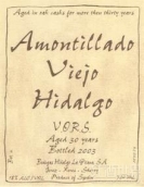 希達哥阿蒙提那多陳年雪利酒(Bodegas Hidalgo Amontillado Viejo Age Classified Sherry, Andalucia, Spain)