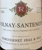 雷穆父子桑特諾園干紅葡萄酒(Remoissenet Pere & Fils Santenots, Volnay Premier Cru, France)