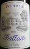 柏安特酒莊敘事曲紅葡萄酒(Chateau La Pointe Ballade de la Pointe, Pomerol, France)