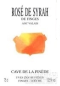 皮內德西拉桃紅葡萄酒(Cave de la Pinede Rose de Syrah de Finges, Valais, Switzerland)