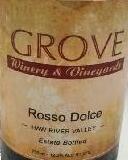 戈洛夫酒莊羅索多塞干紅葡萄酒(Grove Winery & Vineyards Rosso Dolce, North Carolina, USA)