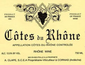 奧古斯特·克拉帕酒莊羅訥河谷丘紅葡萄酒(Domaine Auguste Clape, Cotes du Rhone, France)