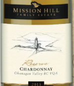 傳教山珍藏霞多麗干白葡萄酒(Mission Hill Family Estate Reserve Chardonnay, Okanagan Valley, Canada)