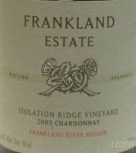 法蘭克蘭孤嶺霞多麗干白葡萄酒(Frankland Estate Isolation Ridge Chardonnay, Frankland River, Australia)