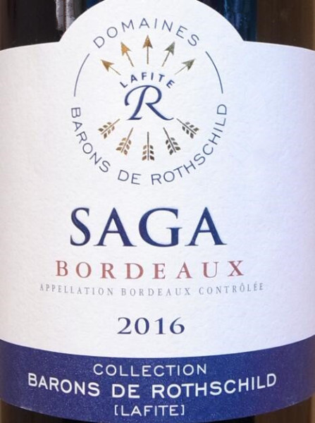 barons de rothschild (lafite) collection saga rouge, bordeaux