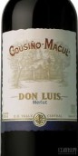 庫奇諾丹路易斯梅洛干紅葡萄酒(Cousino Macul Don Luis Merlot, Central Valley, Chile)