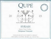 曲佩斯托帕門單一葡萄園精選西拉干紅葡萄酒(Qupe Stolpman Vineyard Single Vineyard Selection Syrah, Santa Ynez Valley, USA)