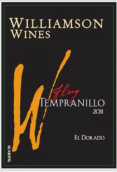 威廉森恣意丹魄干紅葡萄酒(Williamson Fling Tempranillo, Dry Creek Valley, USA)