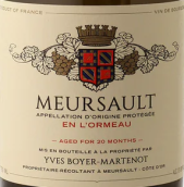 博伊爾-馬蒂露酒莊奧繆（默爾索村）特釀白葡萄酒(Yves Boyer-Martenot En l'Ormeau Cuvee Unique, Meursault, France)