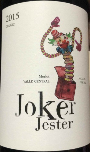 joker jester classic merlot, valle central, chile