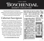 波香道爾珍藏精選赤霞珠干紅葡萄酒(Boschendal Reserve Collection Cabernet Sauvignon, Franschhoek Valley, South Africa)