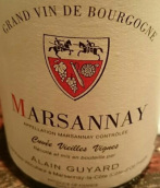 阿蘭·居亞爾酒莊馬沙內(nèi)村莊級老藤干紅葡萄酒(Domaine Alain Guyard Marsannay Vieilles Vignes, Cote de Nuits, France)