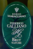 博尔戈·马里利亚诺酒庄费德里科加利亚诺自然极干型起泡酒(Borgo Maragliano Federico Galliano Brut Nature, Piedmont, Italy)