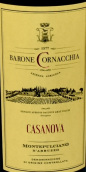科納奇亞男爵卡薩諾瓦阿布魯佐蒙特布查諾紅葡萄酒(Barone Cornacchia Casanova Montepulciano d'Abruzzo DOC, Abruzzo, Italy)