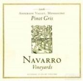 納瓦羅灰皮諾干白葡萄酒(Navarro Vineyards Pinot Gris, Anderson Valley, USA)