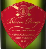 阿爾克酒莊紅徽章利穆干型起泡酒(Sieur d'Arques Cremant de Limoux Blason Rouge Brut, Languedoc-Roussillon, France)