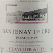 克拉韋里爾父子酒莊帕斯特（桑特奈一級園）白葡萄酒(Bourgogne Clavelier & Fils Passetemps, Santenay 1er Cru, France)