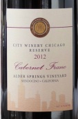 城市阿爾德斯普林珍藏品麗珠干紅葡萄酒(City Winery Alder Springs Vineyard Reserve Cabernet Franc, Mendocino, USA)