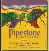 派普斯羅訥河谷風(fēng)格干紅葡萄酒(Pipestone Rhone Style Red, Paso Robles, USA)