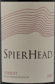 斯皮爾中心酒莊追求混釀干紅葡萄酒(SpierHead Pursuit Red Blend, Okanagan Valley, Canada)