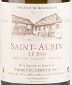 普魯東父子酒莊（圣歐班村）白葡萄酒(Domaine Henri Prudhon et Fils Saint-Aubin , Cote de Beaune, France)