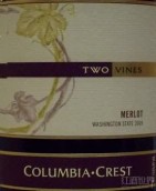 哥倫比亞山峰雙藤梅洛干紅葡萄酒(Columbia Crest Two Vines Merlot, Washington, USA)