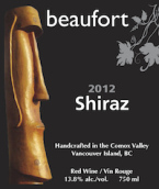 博福特西拉干紅葡萄酒(Beaufort Shiraz, British Columbia, Canada)